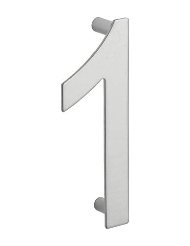 THIRARD 00067551 – Ziffer 1 Zoll (1 Zoll), Edelstahl, Höhe 100 mm, zum Schrauben, Wandschild mit Hinweis, Zahl 1, Zubehör/Ausrüstung, Signal, für den Innen- und Außenbereich von Thirard