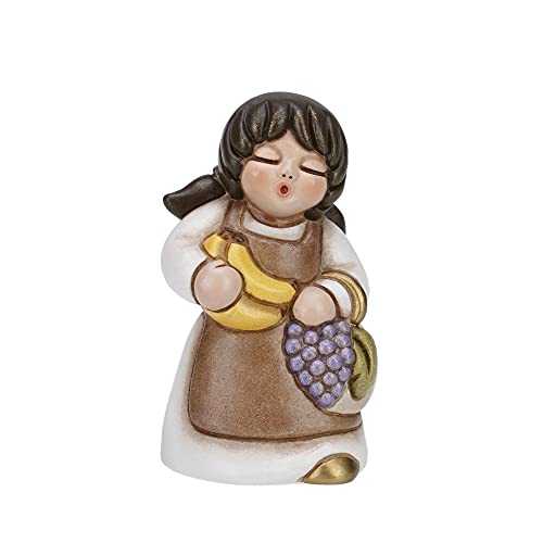 THUN® - Frau mit Früchten - Weiße Version - Klassische Krippenfiguren - Keramik - I Classics von THUN