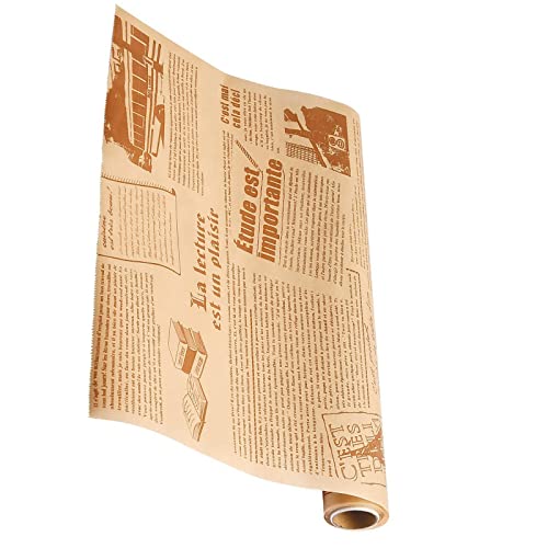 Backpapier Rolle Lebensmittel Sandwichpapier, Papier zum Backen Fettdichtes Backpapier Verpackungen Pergamentpapier zum Backen Wachspapier von TK28MN