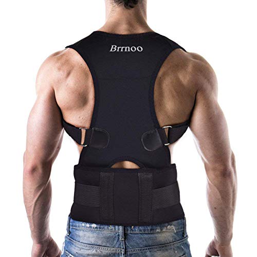 Haltungskorrektur Geradehalter Ultradünn Atmungsaktiv Superelastisch Rückenbandage zur Schulter Rücken Taille für Männer und Frauen (Taillenumfang für 80cm-120cm)(L-Schwarz) von TMISHION