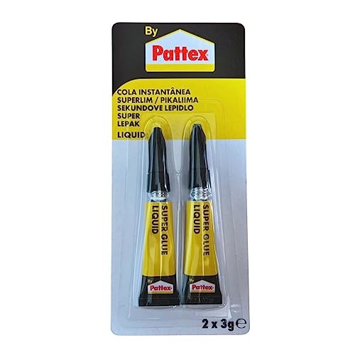 Pattex Sekundenkleber - Hochwertiger Sofort-Klebstoff für schnelle und starke Verbindungen, Superkleber - Ideal für Reparaturen im Haushalt & Werkstatt, 2x 3g von TMPpro