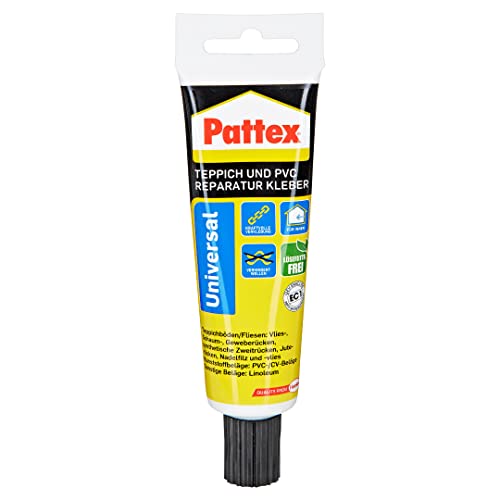 Pattex Teppich und PVC Kleber, verkleben und reparieren von Bodenbelägen, gebrauchsfertig, für den Innenbereich, sehr schnelle Anfangshaftung, Lösemittelfrei, weiß 65g von TMPpro
