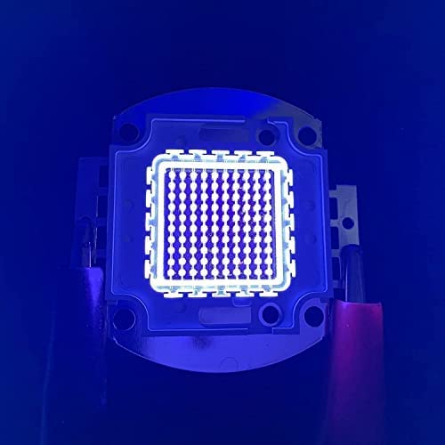 TOPXCDZ Hohe Leistung UV Lila LED Chips 365nm 375nm 385nm 395nm 405nm 420nm COB Ultraviolette Lichter 3W 5W 20W 30W 50W 100W (405nm-410nm, 30W 1stück) von TOPXCDZ