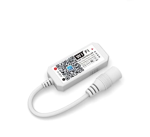 TOPXCDZ RGBW WiFi-Controller für LED-Lichtstreifen, Timing-Funktion, 16 Millionen Farben, Smartphone-Steuerung, Alexa von TOPXCDZ