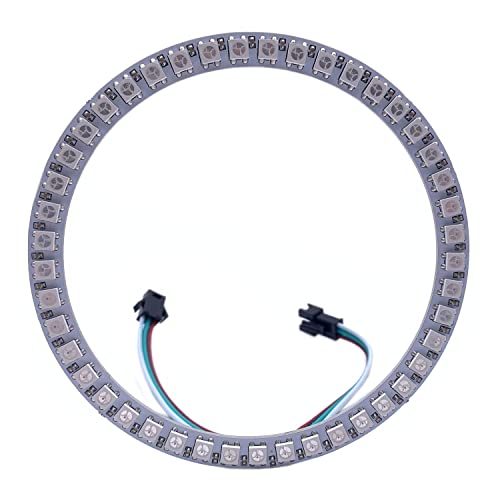 WS2812B 8/16/24/35/45/60 /90/241 Leds Pixel Ring Address Led-Module WS2812 IC RGB Voll Farbe Runde Led Kreis DC5V (45Leds, White) von TOPXCDZ