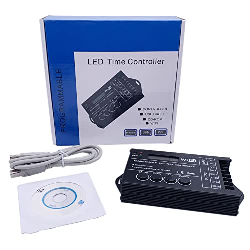 Zeit Programmierbare RGB LED Controller TC420 TC421 WiFi DC12V 24V 5 Kanal Ausgang 20A Gemeinsame Anode Programmierbare LED Controller (TC421 WiFi) von TOPXCDZ