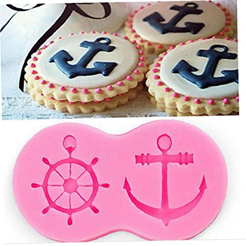 Ruder-form-silikon-form-fondant-kuchen-werkzeug Verziert Piraten-schiffs-haken-rosa-kuchen-form von TOSSPER