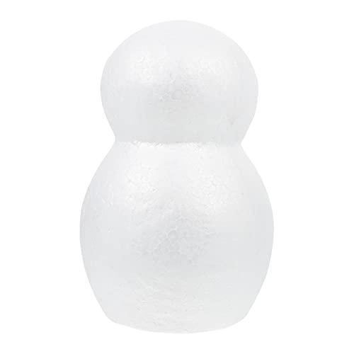 3 Stücke Schneemann Dekofigur Styropor Figuren Styroporkugeln Weihnachtsfiguren Basteln Kinder Bastelset Bemalen Styroporformen Material DIY Weihnachten Dekoration Tischdeko von TOYANDONA