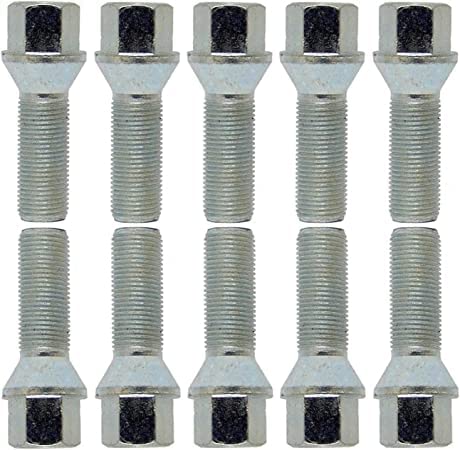 10 Radschrauben Radbolzen Kegelbund silber M12x1,5 30mm von TRACER