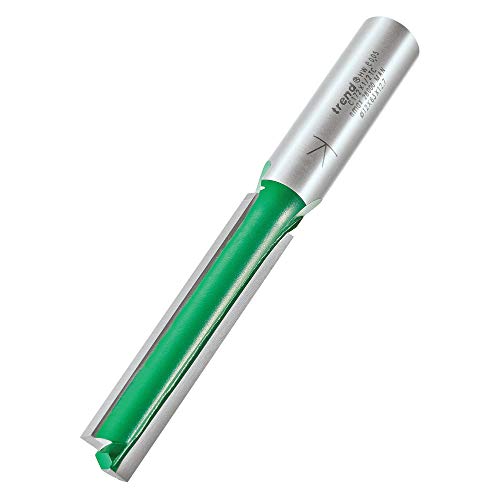 Trend CraftPro Gerade Zwei-Schneider-Fräser-Bit, 1/2 Zoll Schaft, 12mm Schnittdurchmesser und 63mm Schnittlänge, mit Wolframkarbid beschichtet, C172X1/2TC von TREND