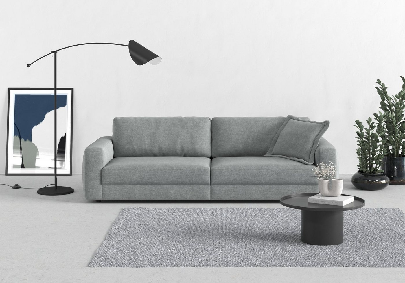 TRENDMANUFAKTUR Big-Sofa Bourbon, 2 Teile, mit extra hohem Sitzkomfort, in trendigem Cord Stoff erhältlich von TRENDMANUFAKTUR