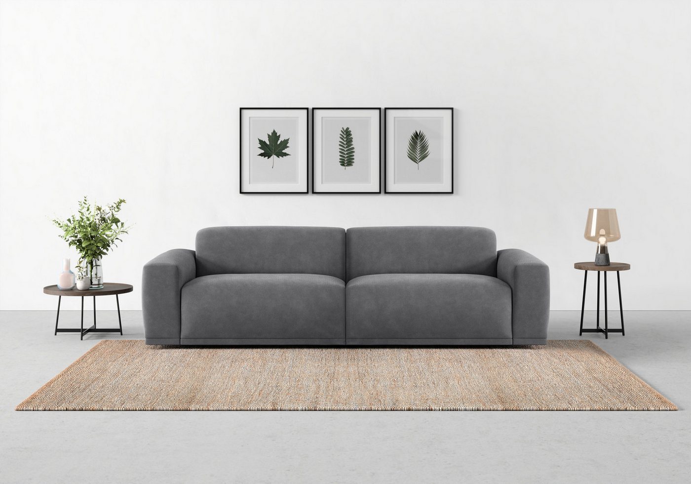 TRENDMANUFAKTUR Big-Sofa Braga, in moderner Optik, mit hochwertigem Kaltschaum von TRENDMANUFAKTUR