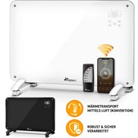 Glaskonvektor Glasheizung 2000W app WiFi schwarz Elektroheizung elektrisch inkl. Fernbedienung Konvektor Heizung Heizkörper Touch & LCD-Display von TRESKO