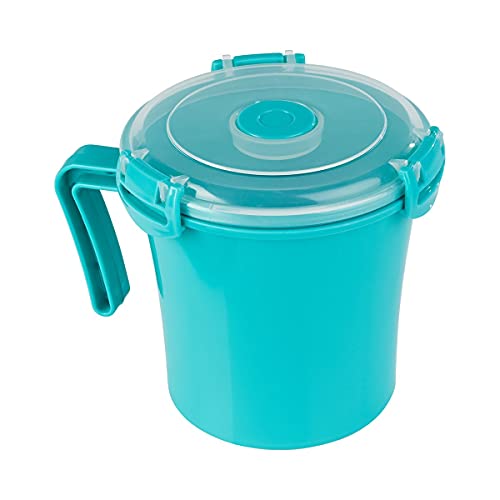 TRI Mikro-Suppentasse | Tasse mit Deckel zum Einfrieren, Aufwärmen oder Aufbewahren von Essen und Trinken | Temperaturbeständiger Behälter für Mikrowelle und Gefrierschrank von TRI