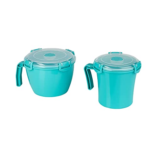 TRI Mikro-Suppentasse | Tasse mit Deckel zum Einfrieren, Aufwärmen oder Aufbewahren von Essen und Trinken | Temperaturbeständiger Behälter für Mikrowelle und Gefrierschrank von TRI
