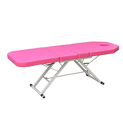 TRIEBAN Massageliege Massagetisch Klappbar Massageliege SPA Salon Bett 3 Zonen Klappbar PVC Kosmetikliege, Länge 182 cm/71'' (Rosa) von TRIEBAN