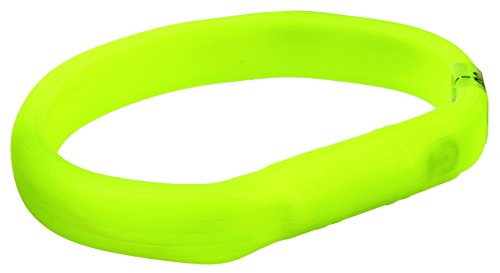 TRIXIE Leuchthalsband für Hunde L-XL grün – Leuchtendes Hundehalsband, ideal für Spaziergänge im Dunkeln – Aufladbar und individuell einstellbar - 12685 von TRIXIE