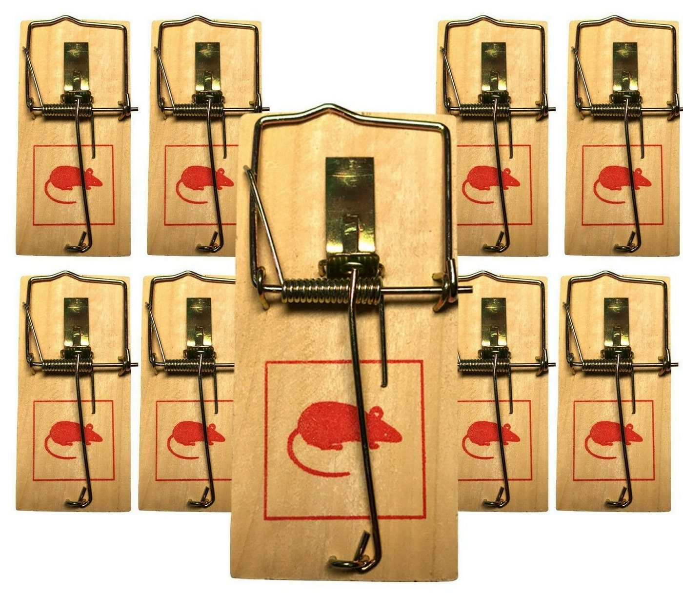 TSB Werk Nagerschutz-Fenster 1-27 Stück Mausefalle Holz Mausefallen Schlagfalle, (9-St), Tierfalle, Nagerfalle, Schlagfalle von TSB Werk