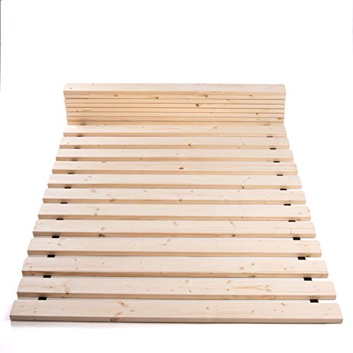 TUGA - Holztech Rollrost 300 kg 20 Leisten - Hochwertiger extra starker Lattenrost aus heimischen Wäldern - Rolllattenrost unbehandelt für gesunden Schlaf (140 x 190 cm) von TUGA - Holztech