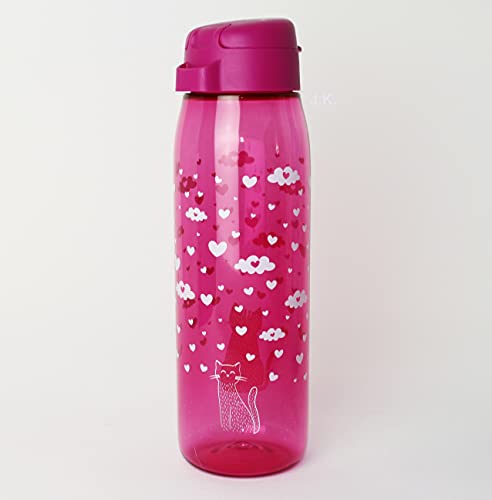 Tupperware to Go Eco Fresh Trinkflasche 750ml Pink KatzeT rinkverschluss + Hängelöffel Limette von Tupperware