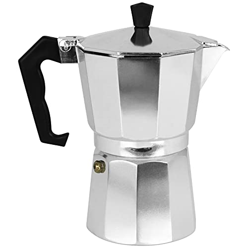 Kaffeebereiter Alu 330ml Espressokocher 6 Tassen Kaffeekanne Espresso Kaffee Kocher Kaffeepresse von TW24
