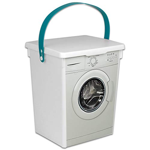 TW24 Waschpulver Box 5L Waschmittelbox Kunststoff Waschmittelbehälter für Pulver Waschmitteldose von TW24