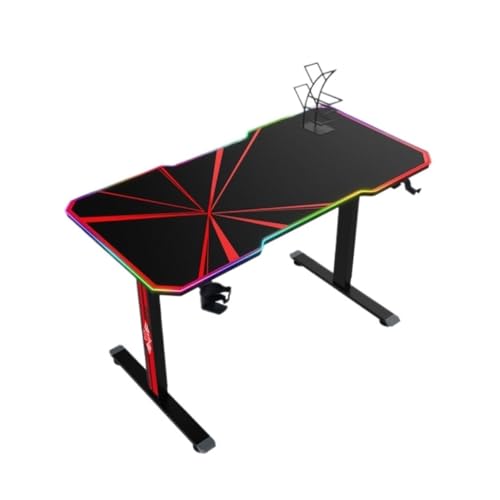 Multifunktionstisch Elektrischer Hubtisch, Elektrischer Hubtisch, Gaming-Tisch, Hubcomputertisch, Intelligenter Hubtischrahmen Bed Side Table (Color : Black, Size : C) von TWRWX