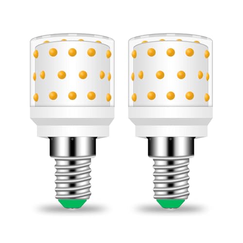 TZHILAN E14 LED Mais Lampe Warmweiss 3000K 6W 850 Lumen Ersetzt 80W Halogen Glühbirne, Nicht Dimmbar, Abstrahlwinkel 360° Birnen, 2er Pack [MEHRWEG] von TZHILAN