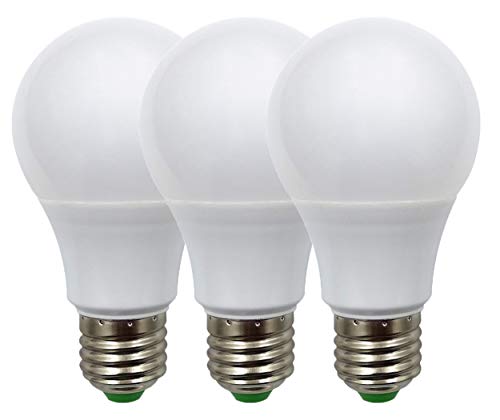 TZHILAN E27 LED-Glühbirnen 12 V Niederspannung 5 W Standardschraube Sockellampe 50 W Äquivalente DC/AC Lampe Warmweiß 3000K 3er Pack [MEHRWEG] von TZHILAN
