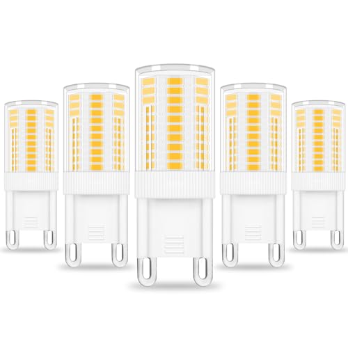 TZHILAN G9 LED Lampe 2W Ersatz Für Halogenlampe 28W 25W 20W, AC 220V-240V, G9 LED Leuchtmittel, 360 Grad Winkel, Nicht Dimmbar, Warmweiß 3000K, 5er Pack[MEHRWEG] von TZHILAN