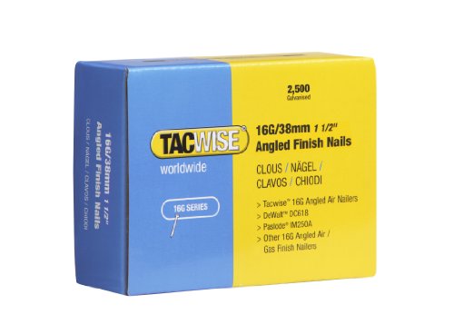 Tacwise 0770 Nägel Gewinkelt (38mm,2.500 Stück pro Verpackung) 16G von TACWISE