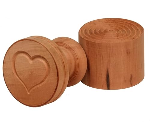 Form für Corzetti Liguri aus Holz in Herzform | Durchmesser von 53mm | Tagliapasta.com von Tagliapasta