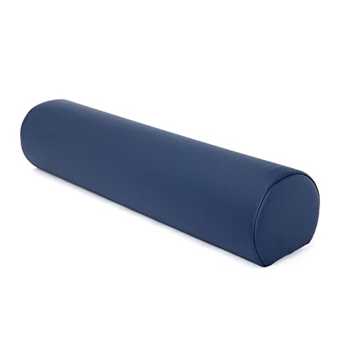 WellTouch Lagerungsrolle 3/4 Rund | Knierolle für Massageliegen | Lagerungskissen für Massage & Therapie | Beinauflage in Größe M: 65 x 14,5 x 13 cm (dunkelblau) von WellTouch