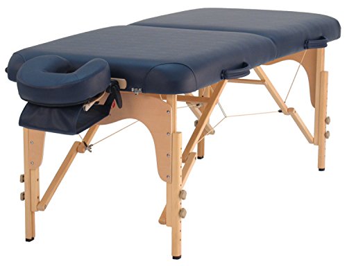 WellTouch Massageliege »Balance II« (71 cm), mobil, tragbar, verstellbare Kopfstütze, Armschlaufe & Tragetasche inklusive, dunkelblau von WellTouch