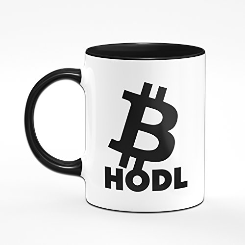 Tasse mit Spruch Bitcoin HODL - BTC Kaffeetasse - Spülmaschinenfest, Geschenk für Blockchain Entwickler von Tassenbrennerei