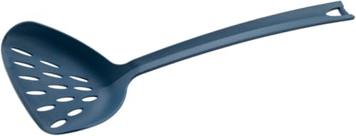 Tasty Abseihlöffel Monoblock – »Kunststoff 3H«, ↕ 34x12,5cm ↕, Ideal für Gemüse, Teigwaren & Mehr, mit Aufhängefunktion, Spülmaschinengeeignet, in Eleganter Blauer Farbe von Tasty