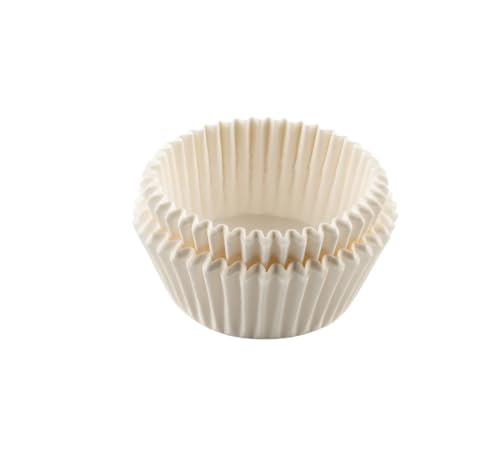 Tasty Papier-Backförmchen für Muffins & Cupcakes – 50 Stk. – Hitzebeständige Muffinförmchen – Ø5x3cm – Cool Tools – Einfach & Elegant in Weiß von Tasty