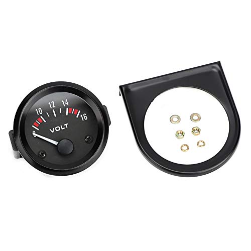 voltmeter 52mm,Voltmeter 52Mm,Zusatzinstrumente 52Mm,Voltmeter 12V Analog Auto Universal 12V Voltmeter 52Mm 2In Voltmeter Gauge 8 16V Bx100007 von Tbest