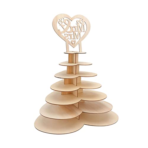 Cupcake Tower – Liebesfor Holz Mr and Mrs Schokoladenständer – Schokoladenständer Schokoladenständer Hochzeit Empfang Tafelaufsatz Jahrestag Dekoration Tebinzi von Tebinzi