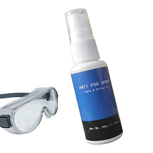 Tebinzi 2 Pcs Brillenreiniger Antibeschlag | Antibeschlagspray für Brillen - Brillenreiniger Antibeschlag, 30 ml Linsenreiniger Antibeschlagspray für Brillen, Taucherbrillen, Schwimmbrillen von Tebinzi