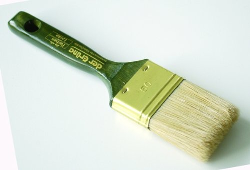 Der Grüne Flachpinsel Lackier Pinsel helle Borsten Größe: 20 mm Borstenlänge: 44 mm von Techno