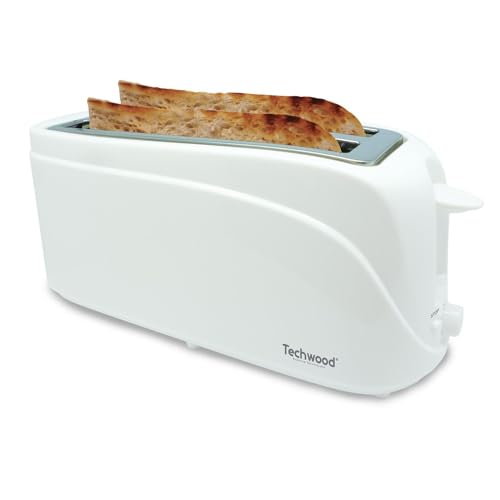 Techwood TGP-502 Toaster, 2 lange Schlitze, Weiß von Techwood