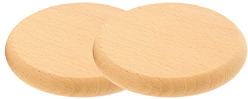 teemando® 2 X Abdeckung für Maß-Krüge & Weizengläser bis 8,4 cm Ø aus Buchenholz, Schutz vor Insekten-Stichen und Schmutz im Bier-Garten 10 cm Ø von Teemando