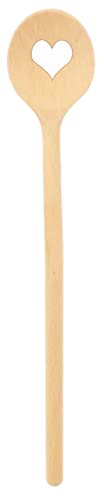 teemando® kleiner Marken-Kochlöffel aus Holz mit Herz, 16 cm von Teemando