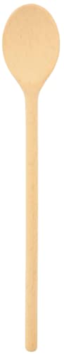 teemando® stabiler Marken-Kochlöffel aus Holz, 35 cm, ovaler Kochlöffel zum Kochen und Backen, garantiert unkaputtbar bei normaler Anwendung von Teemando