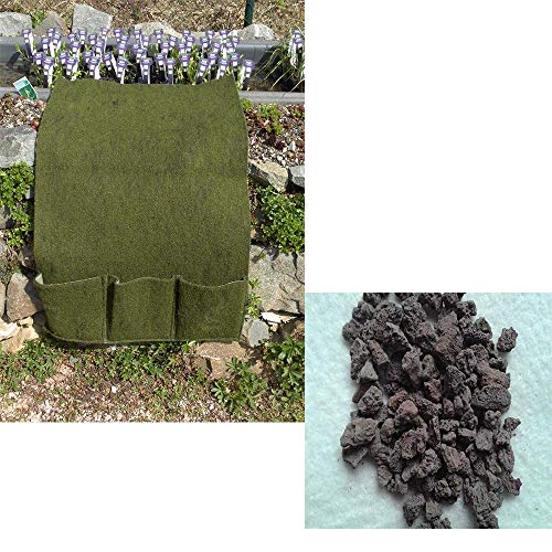 Große Planztasche 3er mit 6 Kg Füllung Lava 2-8 mm Pflanzhilfe für Teichpflanzen von Teichbauzentrum Sankt Julian