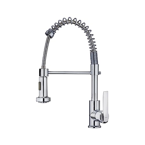 Teka TEK-539391200 Professionelle Küchenarmatur | Modell IN 939 | schwenkbarer Auslauf, flexible Feder mit hoher Widerstandsfähigkeit, verchromt, 9 x 20,3 cm, 18/8 Edelstahl, 157.00 von Teka