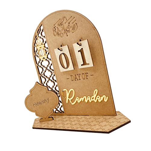 2023 Ramadans Adventskalender | Eid Mu-barak Countdown Kalender | Holz Ramadans Kalender | Home Party Dekoration Handwerk Ornament von Teksome