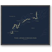 Die Long Crossing Trail Karte | The Poster Norwegen Wandern Entdecken Sie Die Lofoten Wanderkarte Kunst Tolles Geschenk Für Wanderer von TellYourTrail
