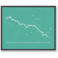 Grande Escursione Appenninica Wanderkarte | Gea Trail Map Italien Wandern Kunst Erleben Sie Ihre Abenteuer von TellYourTrail